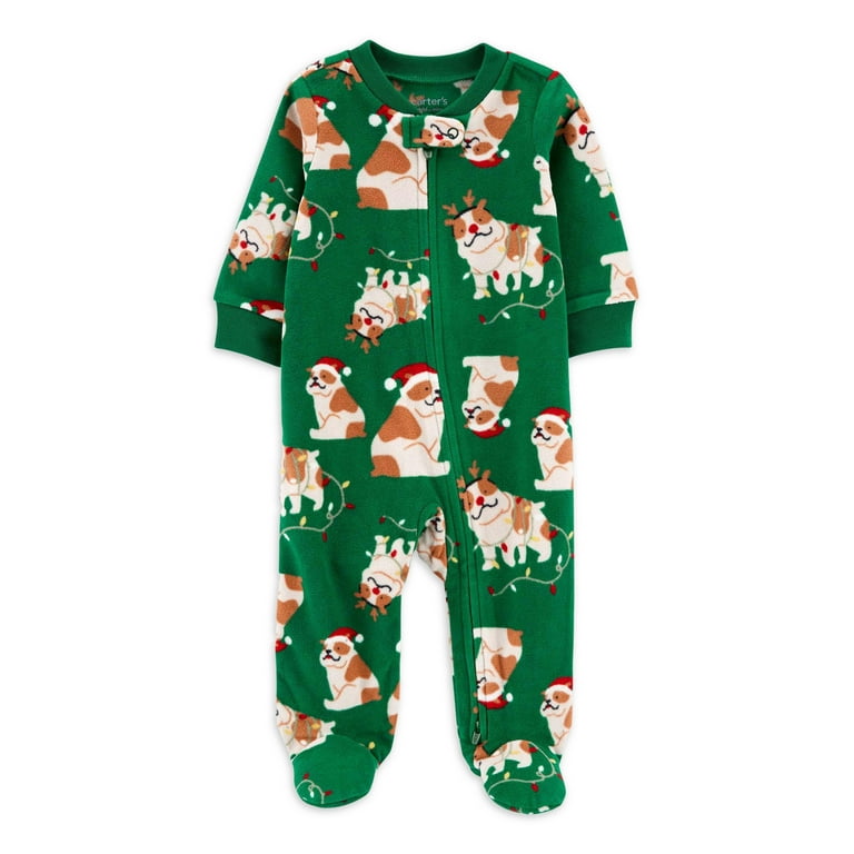 Carter s Child of Mine Baby and Toddler Holiday One Piece Pajamas Sizes 0 5T Walmart