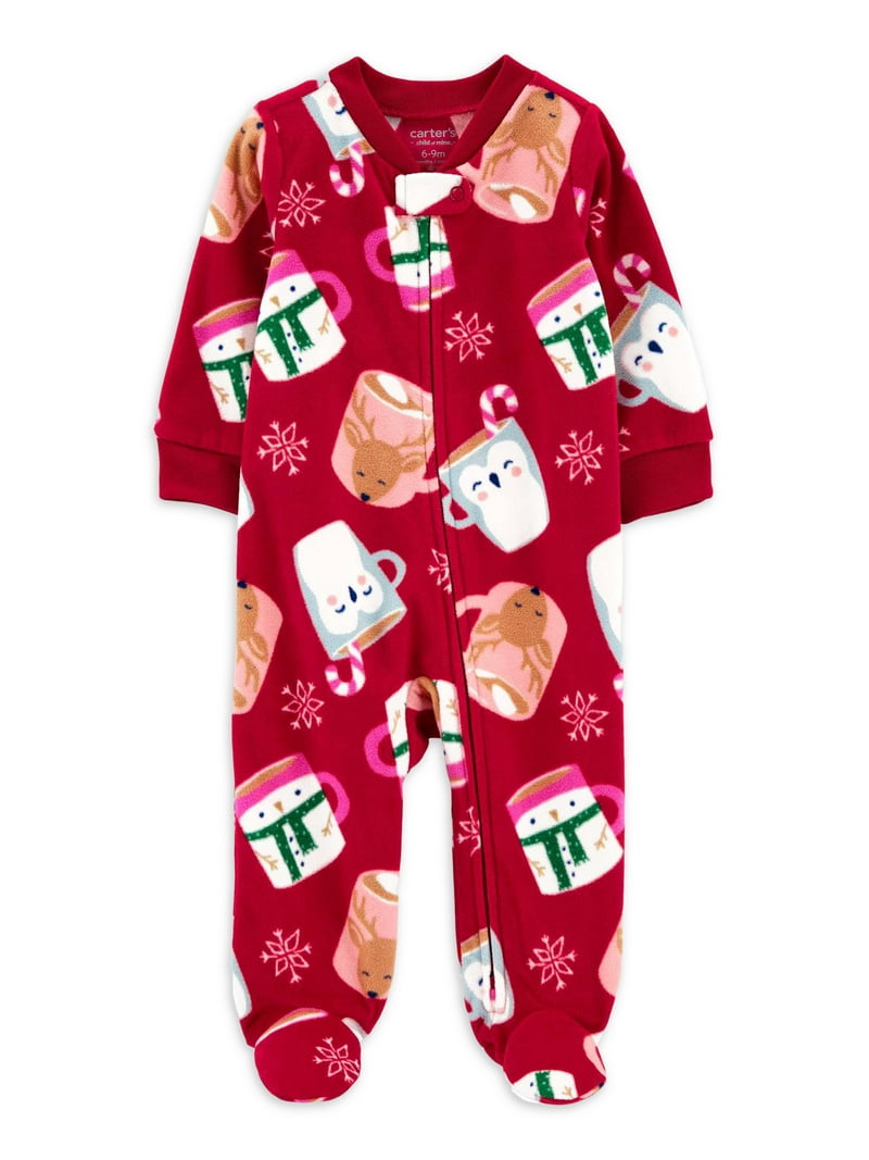 Carter's Child of Mine Baby and Toddler Holiday One-Piece Pajamas
