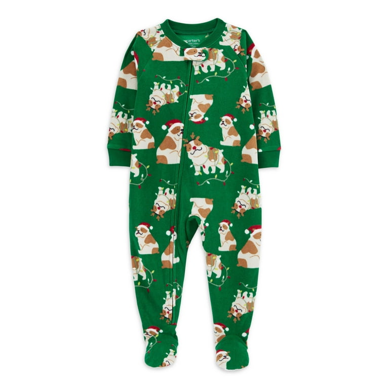 CREAM TWO-PIECES PAJAMA WITH AN ALL OVER PRINT OF GINGERMEN IN SOFT FLEECE, BABY CREAM TWO-PIECES PAJAMA WITH AN ALL OVER PRINT OF GINGERMEN IN SOFT FLEECE, BABY