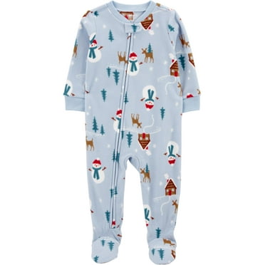 Carter's Child of Mine Baby and Toddler Holiday Pajama, One-Piece, Sizes 0/3M-5T