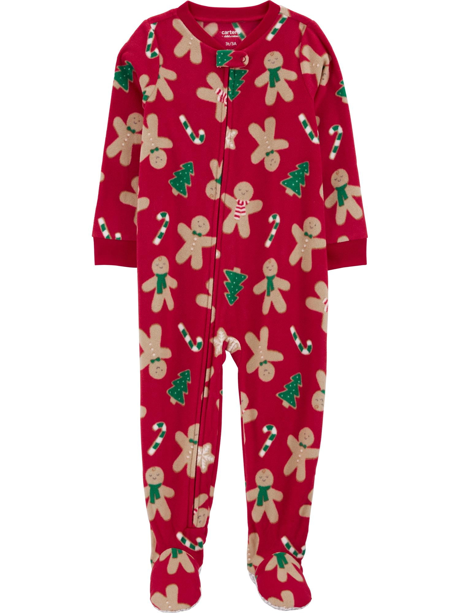 Carter's Child of Mine Baby and Toddler Holiday Pajama, One-Piece, Sizes 0/3M-5T