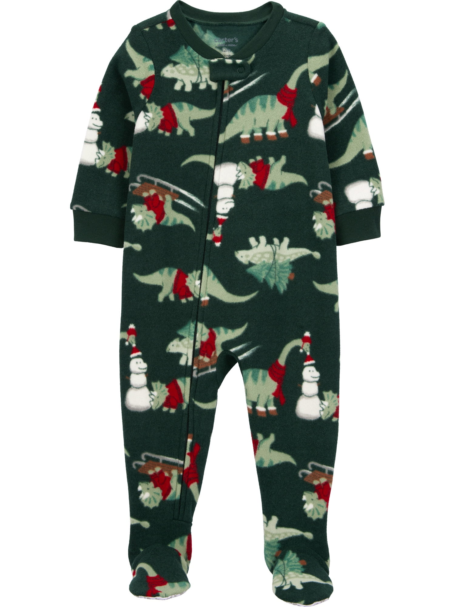 Carter's Child of Mine Baby and Toddler Holiday Pajama, One-Piece, Sizes 0/3M-5T