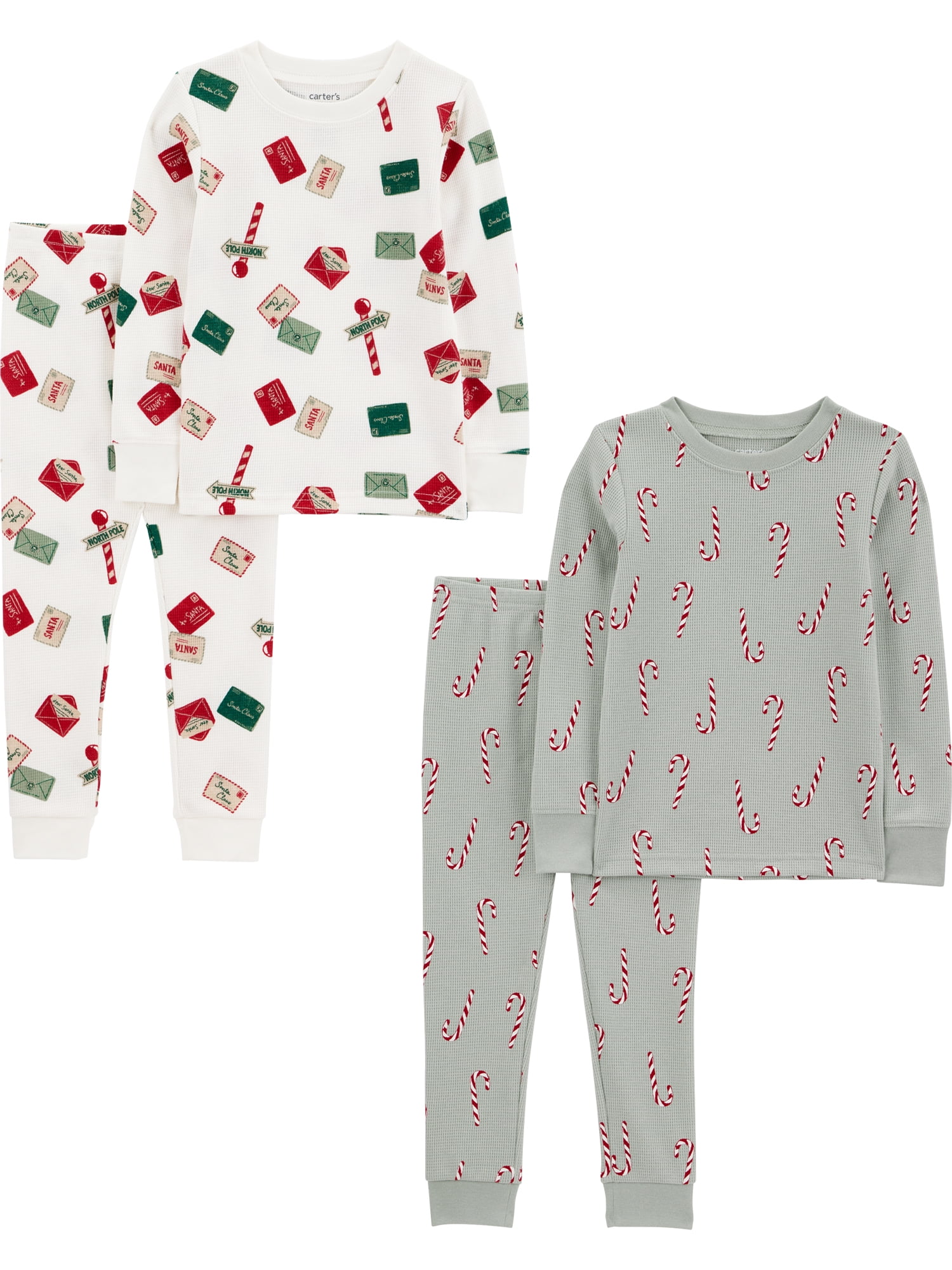 Walmart daily deals:  Carter's Child of Mine Baby and Toddler Holiday Pajama Set, 2-Pack, Sizes 12M-5T