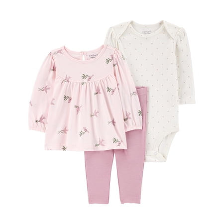 Carter's Child of Mine Baby and Toddler Outfit Set, 3-Piece, Sizes 0/3-24 Months