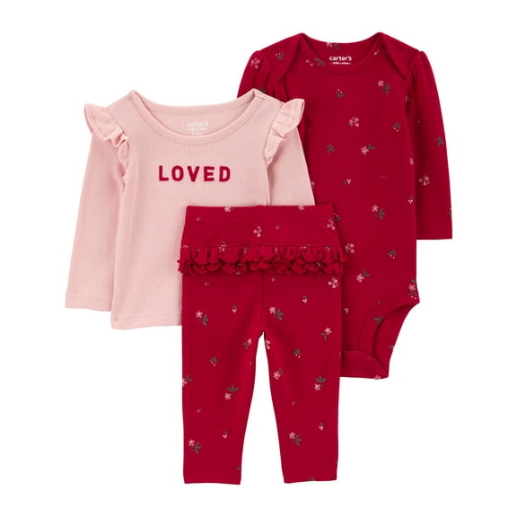 Carter's Child of Mine Baby and Toddler Outfit Set, 3-Piece, Sizes 0/3-24 Months