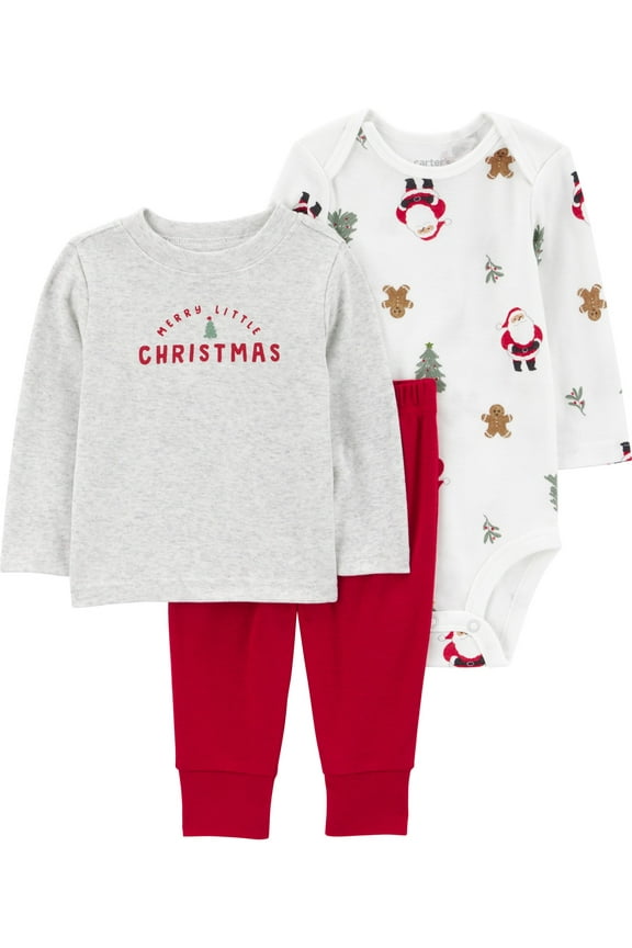 Baby and Toddler Outfit Set, 3-Piece, Sizes Newborn-18 Months