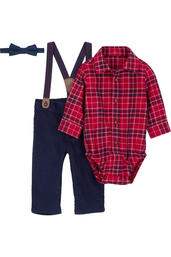 Baby and Toddler Outfit Set, 4-Piece, Sizes 0/3-24 Months