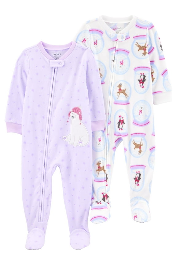 Baby and Toddler Pajamas, 2-Pack, Sizes 12M-5T