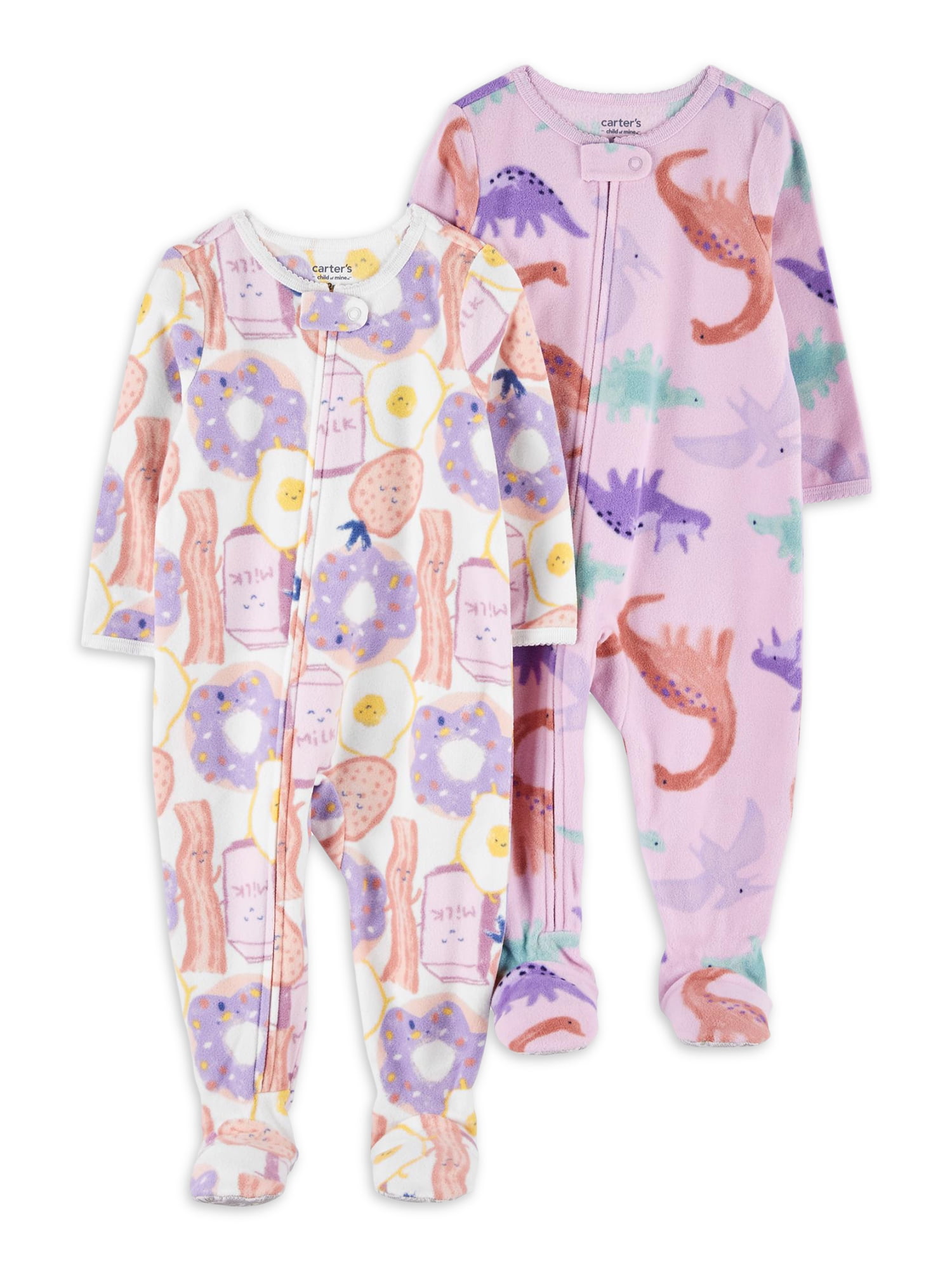 Carter's Child of Mine Baby and Toddler Pajamas, OnePiece, 2Pack