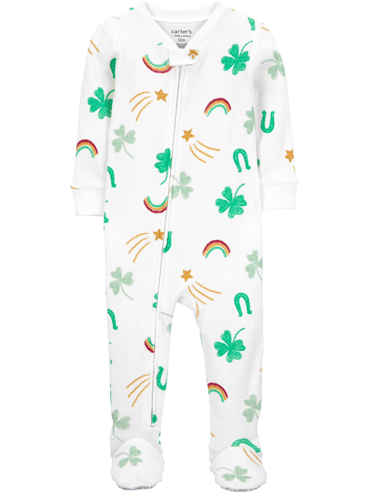 Carter's Child of Mine Baby and Toddler St Patrick's Pajama, One-Piece, Sizes 12M-5T