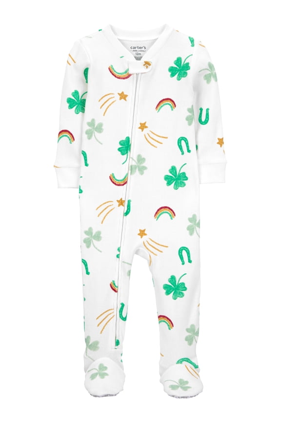 Baby and Toddler St Patrick's Pajama, One-Piece, Sizes 12M-5T