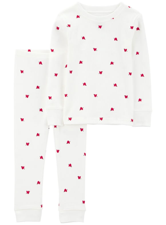Baby and Toddler Valentine's Pajama, 2-Piece, Sizes 12M-5T