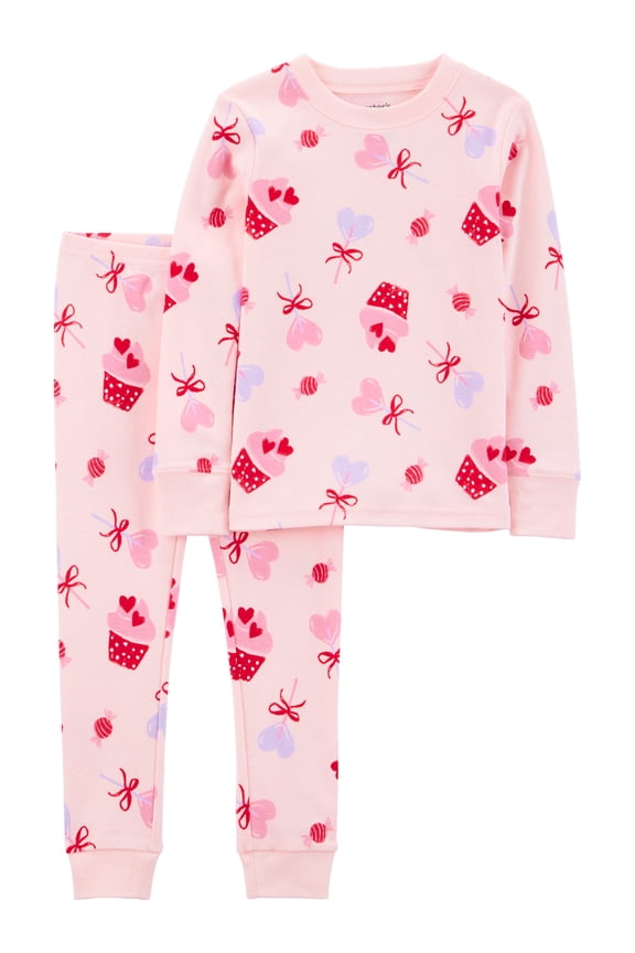 Baby and Toddler Valentine's Pajama, 2-Piece, Sizes 12M-5T