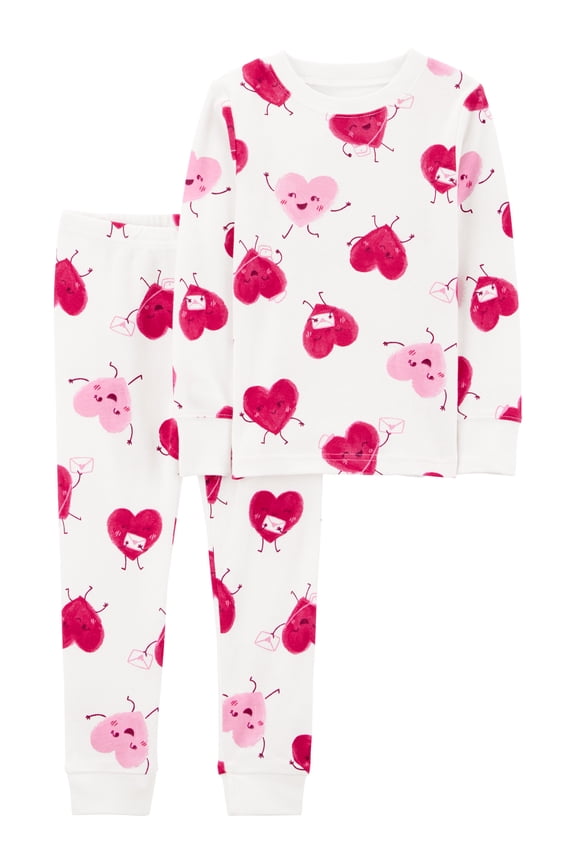 Baby and Toddler Valentine's Pajama, 2-Piece, Sizes 12M-5T