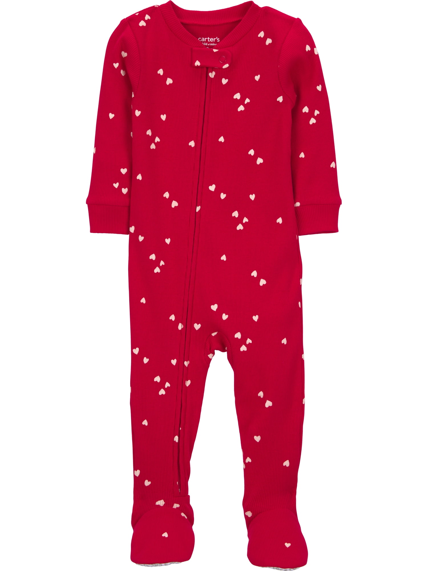 Carter's Child of Mine Baby and Toddler Valentine's Pajama, One-Piece, Sizes 12M-5T