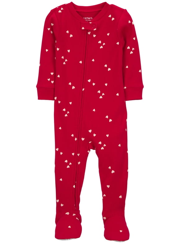 Baby and Toddler Valentine's Pajama, One-Piece, Sizes 12M-5T