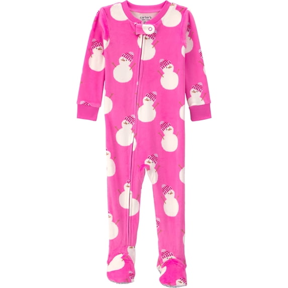 Carter's Child of Mine Baby and Toddler Velboa Sleeper, One-Piece, Sizes 12 Months - 5T