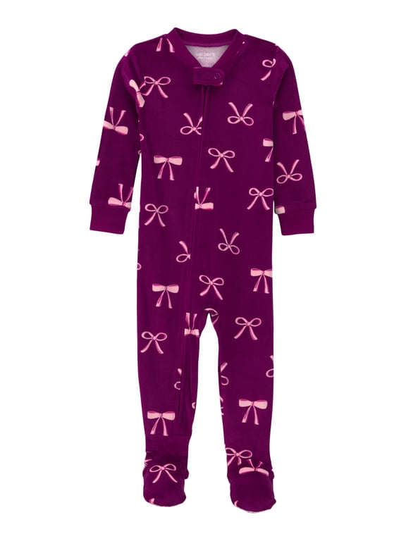 Baby and Toddler Velboa Sleeper, One-Piece, Sizes 12 Months - 5T