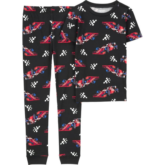 Carter's Child of Mine Boys Short Sleeve & Pant Pajama Set, 2-Piece, Sizes 4-8