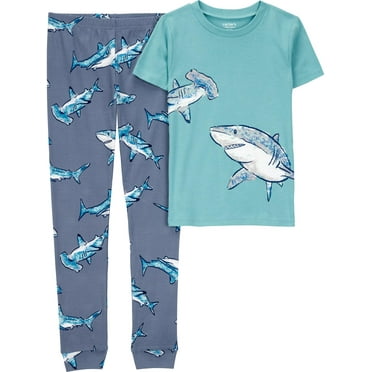 Carter's Child of Mine Boys Short Sleeve & Pant Pajama Set, 2-Piece, Sizes 4-8