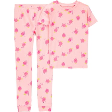 Carter's Child of Mine Girls Short Sleeve & Pant Pajama Set, 2-Piece, Sizes 4-8