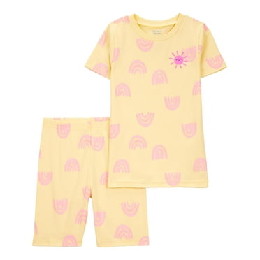 Carter's Child of Mine Girls Short Sleeve & Shorts Pajama Set, 2-Piece, Sizes 4-8