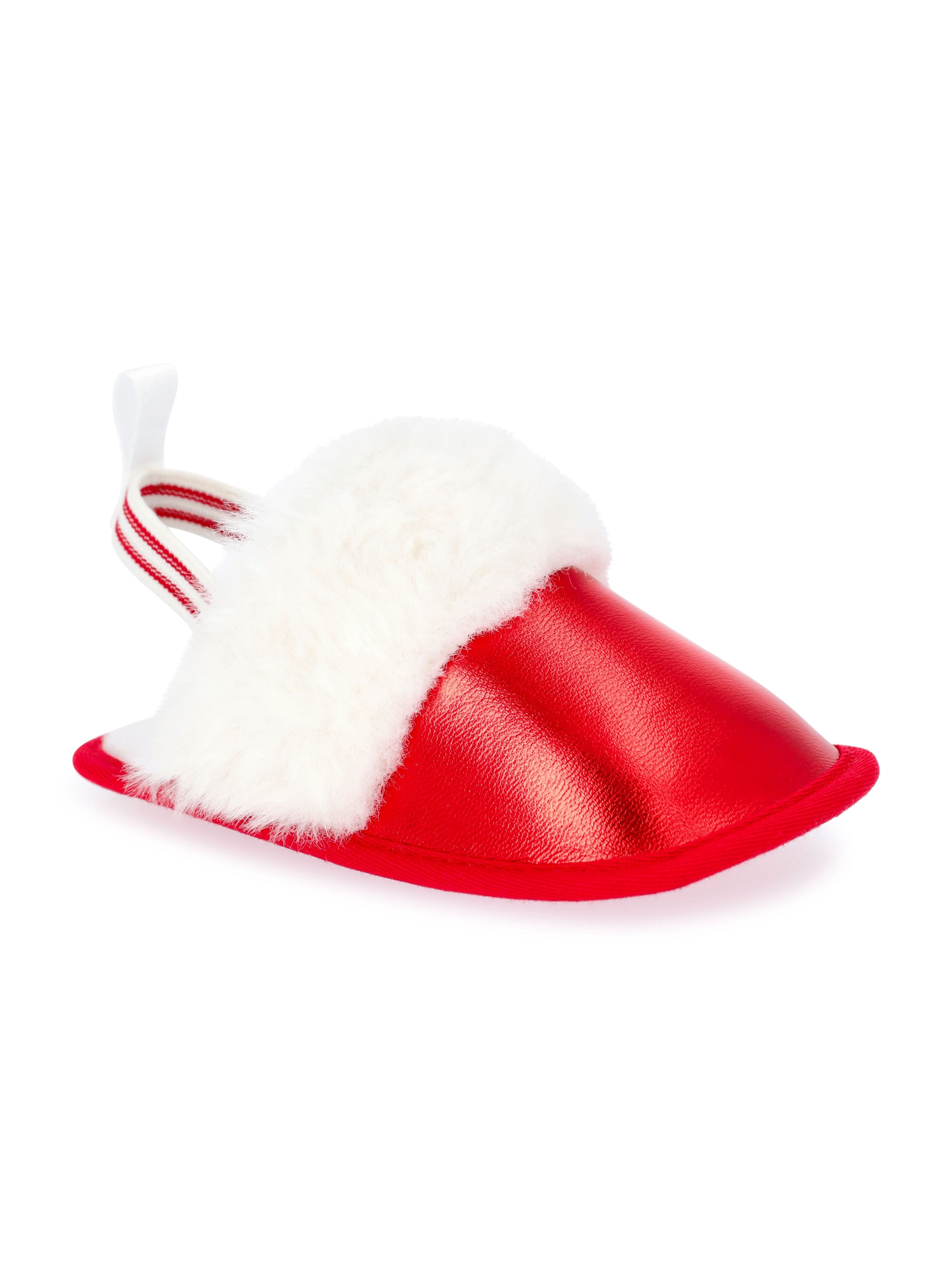 Baby Boys or Girl Holiday Faux Fur Clogs