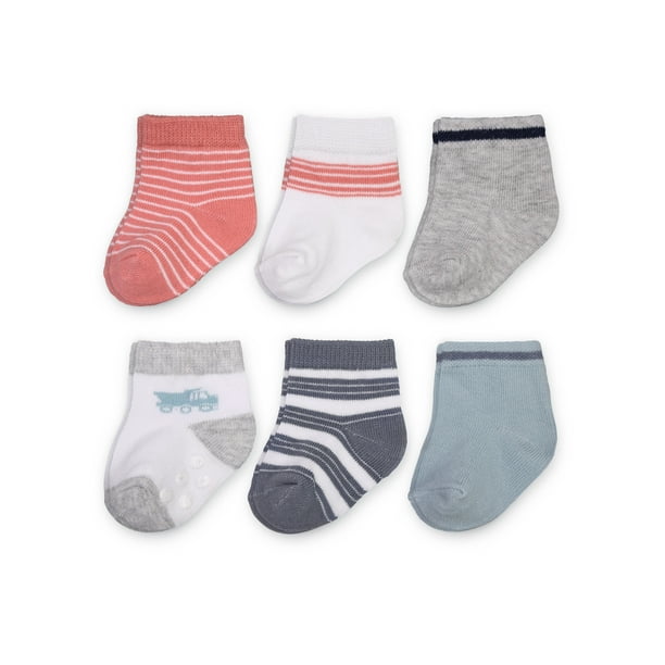 Carter's Child of Mine Infant Boys Construction Crew Socks, 6Pack, 0