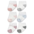 thumbnail image 1 of Carter's Child of Mine Infant Girl Ankle Socks, 6 Packs, Sizes 0-6 Months, 1 of 2