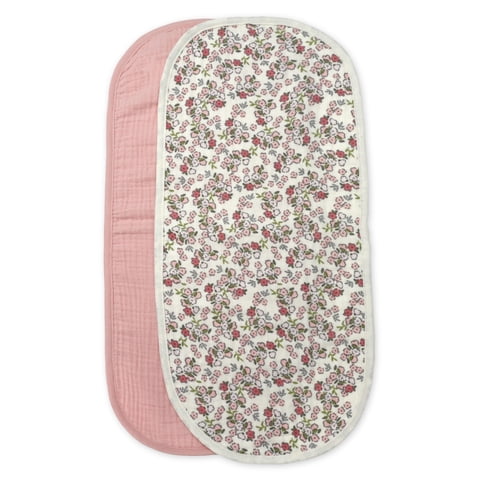 Carter's Child of Mine Infant Girl Burp Cloths, 2 Pack, one size