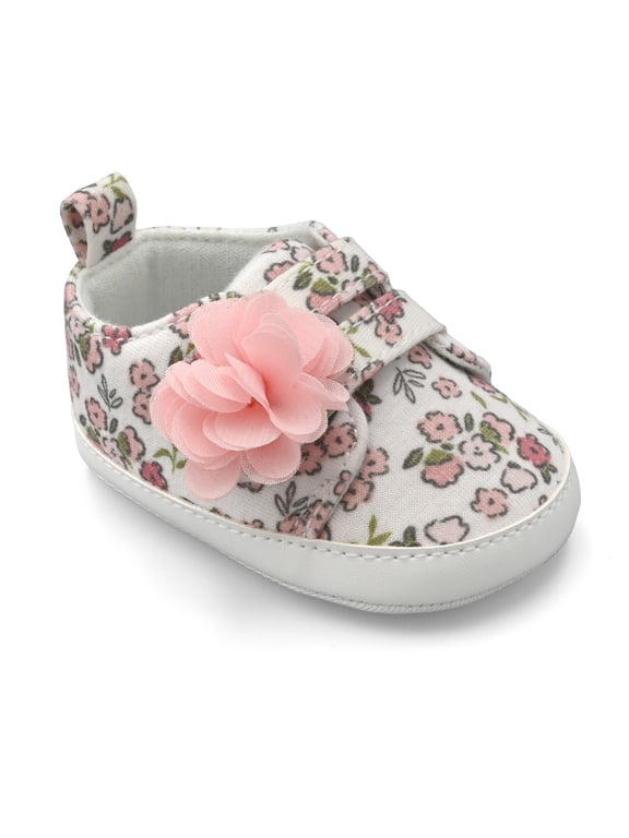 Infant Girl Low Top Plume Sneaker, (0-3) - (3-6) Months