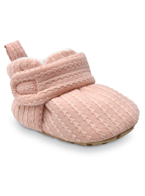 Infant Girl Wrap Slippers, Newborn