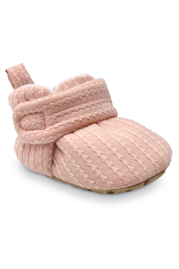 Infant Girl Wrap Slippers, Newborn