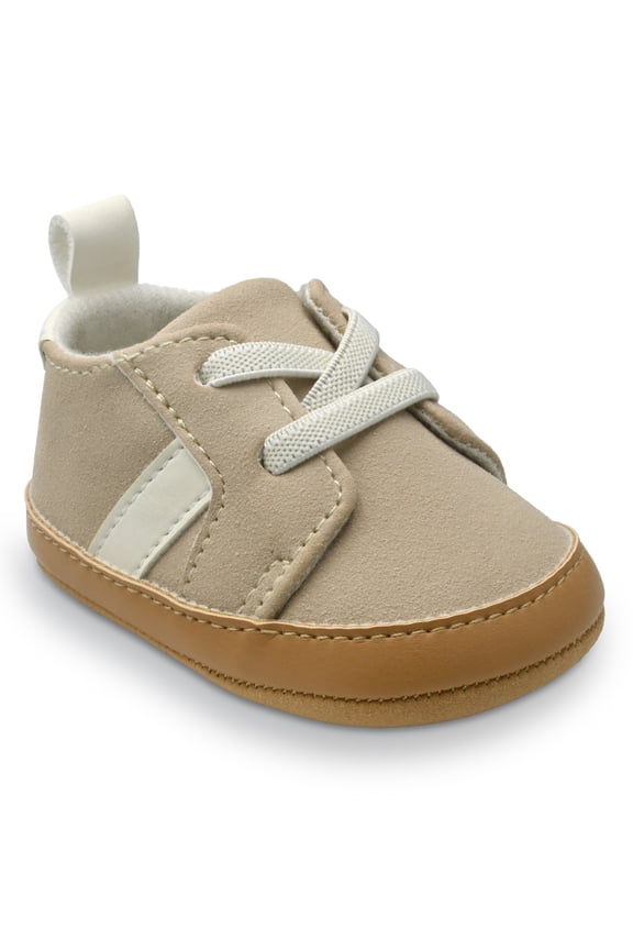 Infant Unisex Low Top Sneakers, Color Beige, Sizes (0-3) - (3-6) Months