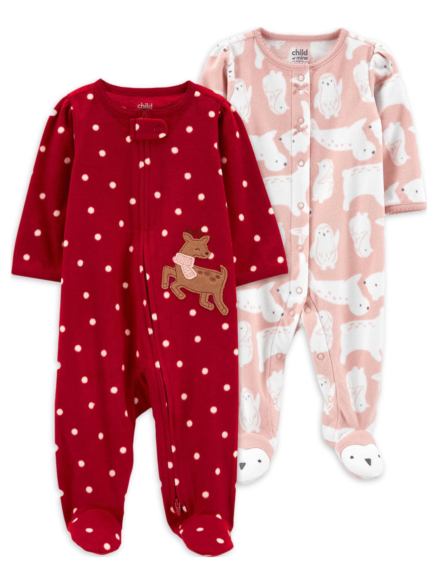 Baby girl pajamas 9 months sales