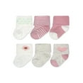 thumbnail image 1 of Carter's Child of Mine Baby Girl Folded Cuff Socks, 6-Pack, Sizes 0-6 Months, 1 of 1