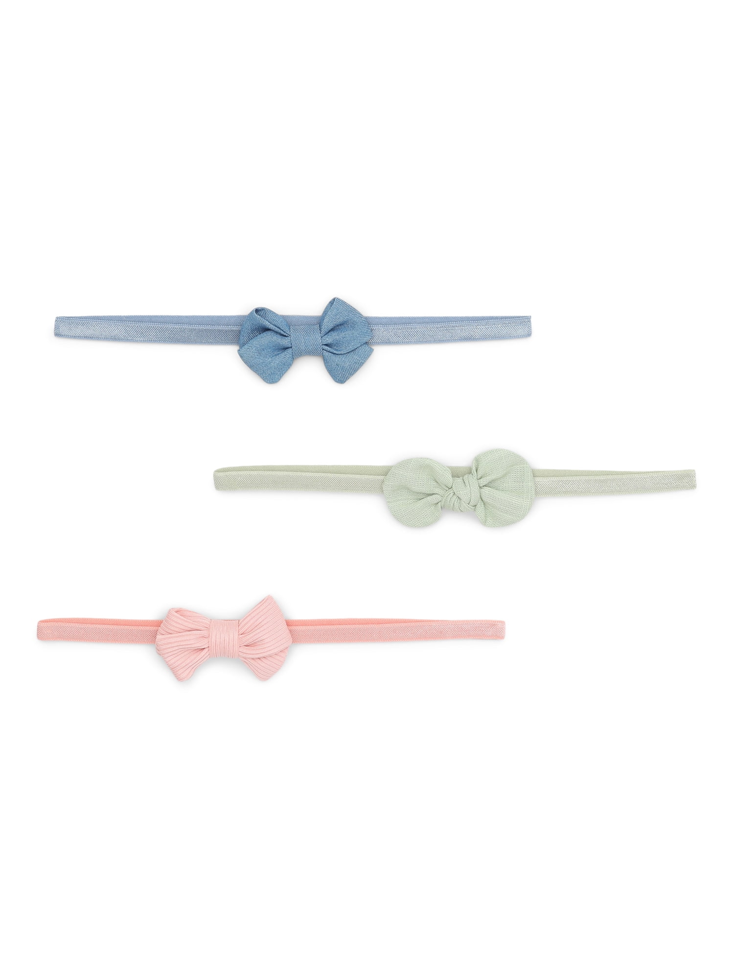 Baby Girl Bow Head Wrap, 3-Pack