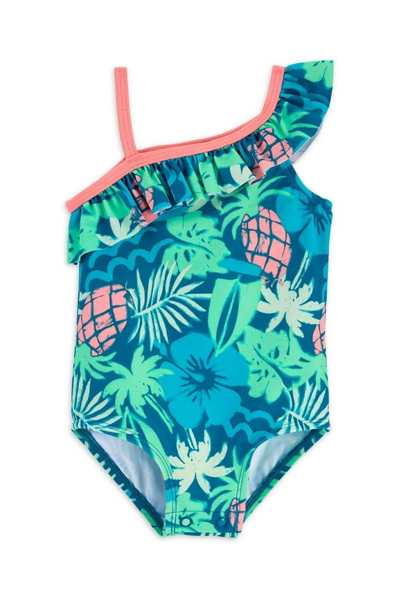 One-Piece Swimsuit (Girl’s, Sizes 0/3M-5T)
