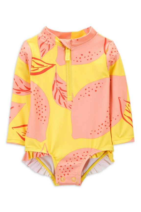 Rash Guard, One-Piece Swimsuit (Girl's and Boy's) 0/3M to 5T