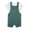 thumbnail image 1 of Carter's Child of Mine Shorts-Style Breathable Machine washable Overalls (Boy's 0-3 Months) 2-Piece Set, 1 of 5