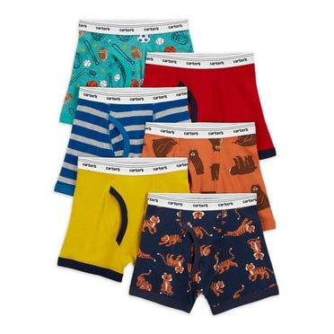 Carter's Child of Mine Toddler Boy Brief Underwear, 6 pack, Sizes 2T-5T