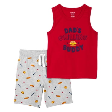 Carter's Child of Mine Toddler Boy Grilling Buddy Set, 2-Pack, Sizes 12 Months - 5T