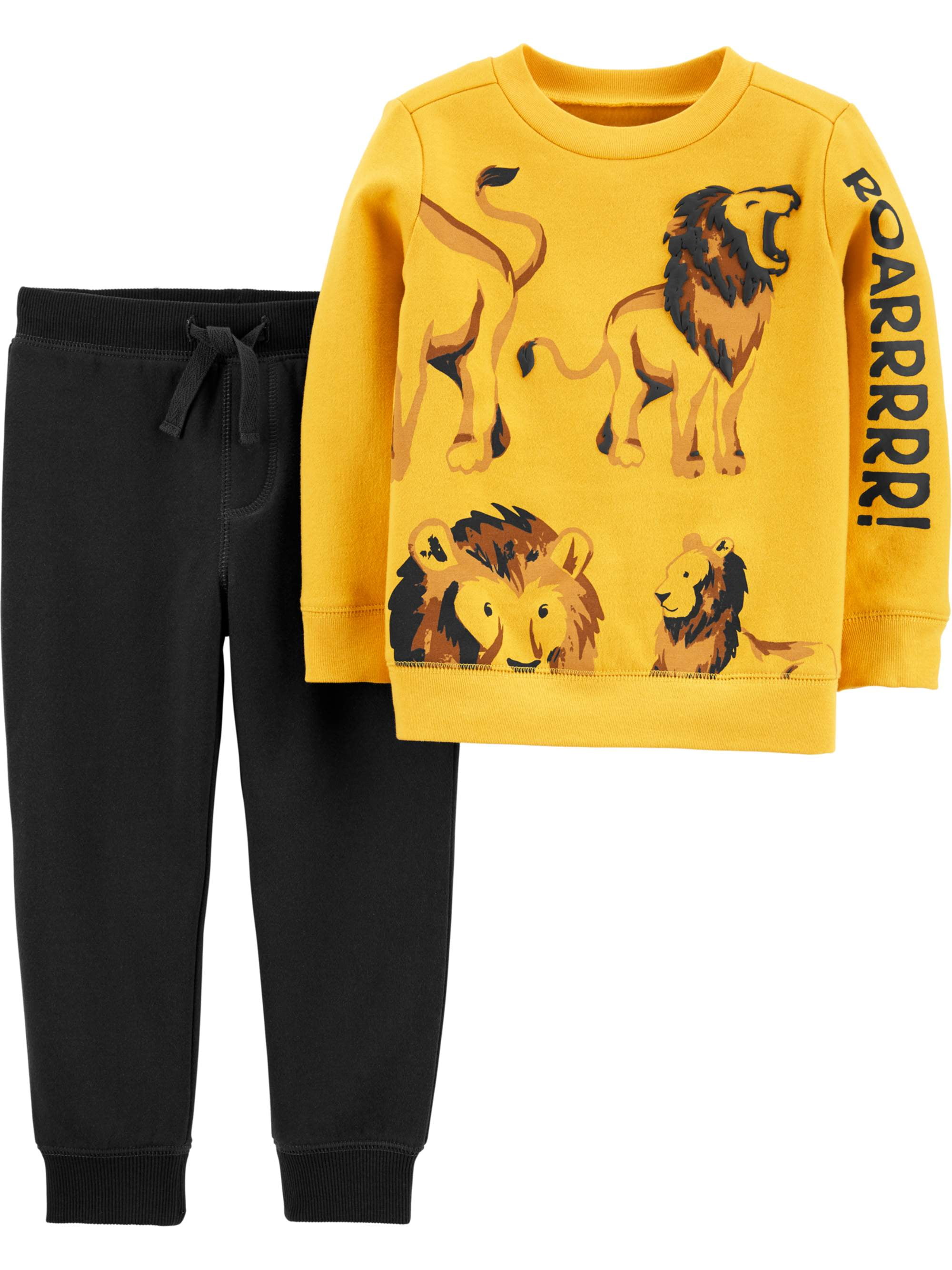 Carter's Child of Mine Toddler Boy LongSleeve "Roar" Shirt and Pant