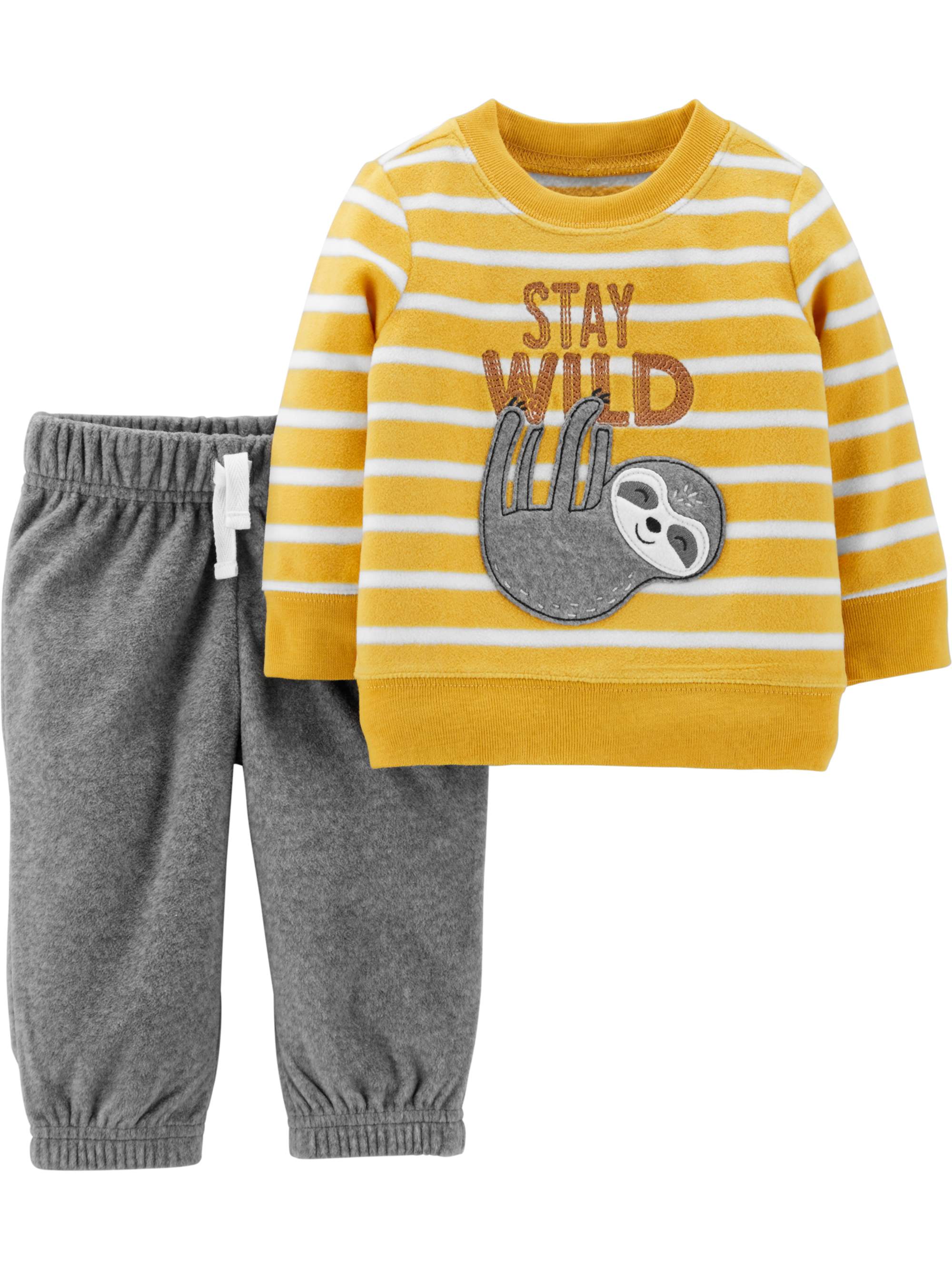 Carter's Child of Mine Toddler Boy Microfleece Long-Sleeve Graphic Shirt and Jogger Outfit Set, 2-Piece (2T-5T) - image 1 of 1