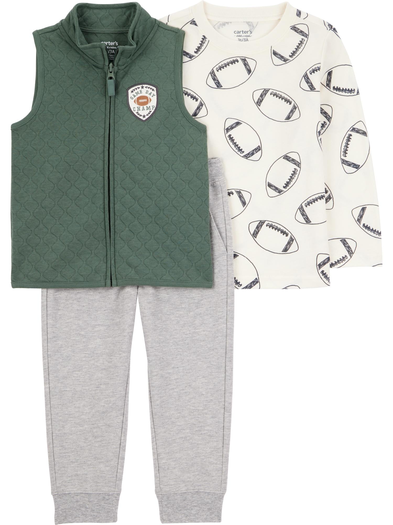 Carter's Child of Mine Toddler Boy Outfit Set, 3-Piece, Sizes 12M-5T