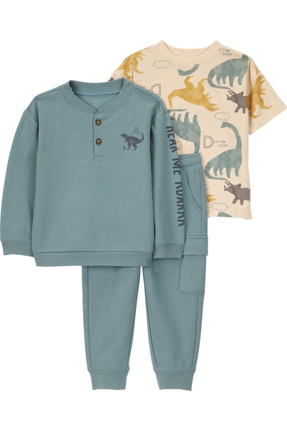 Toddler Boy Outfit Set, 3-Piece, Sizes 12M-5T