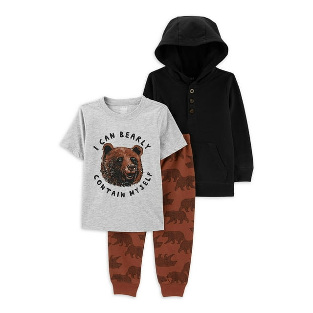 Carter's Child of Mine Toddler Boy Outfit Set, 3Piece, Sizes 12M5T