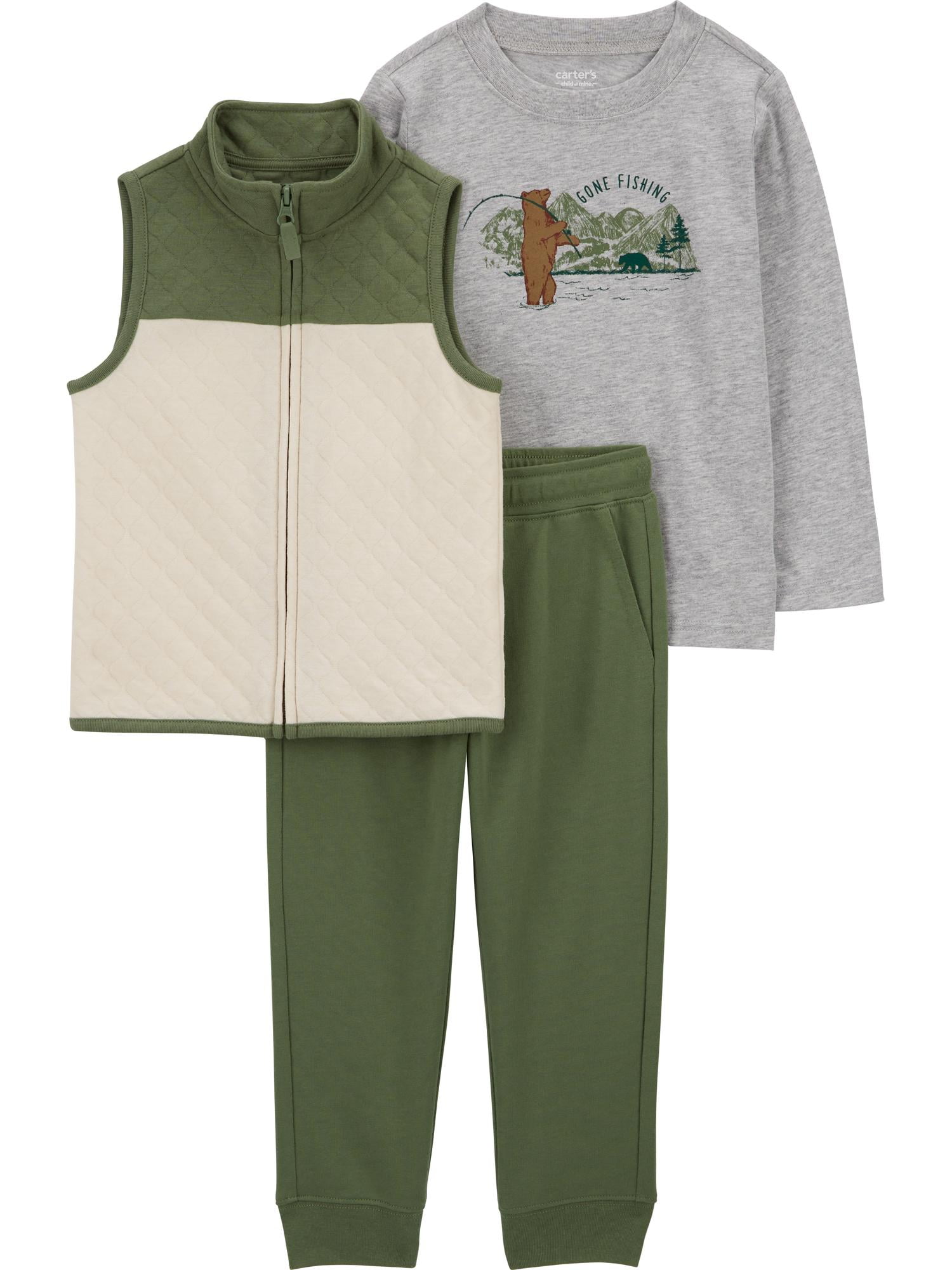 Carter's Child of Mine Toddler Boy Outfit Set, 3-Piece, Sizes 12M-5T