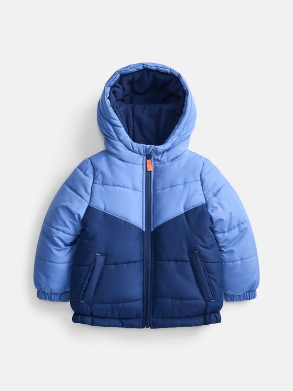 Toddler Boys Colorblock Heavyweight Puffer Jacket, Sizes 12M-5T