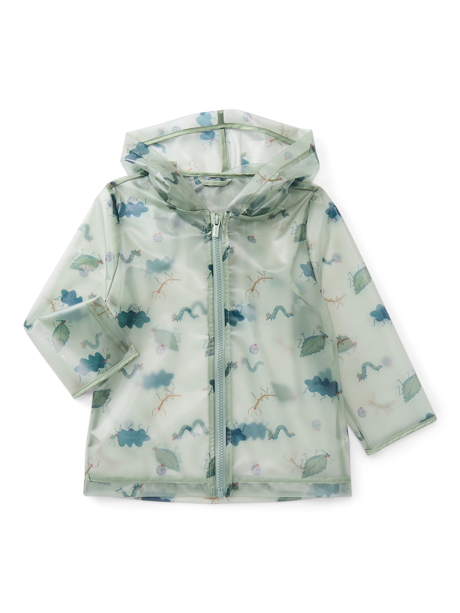 Carter's Child of Mine Toddler Clear Rain Jacket with Hood, Sizes 12M-5T